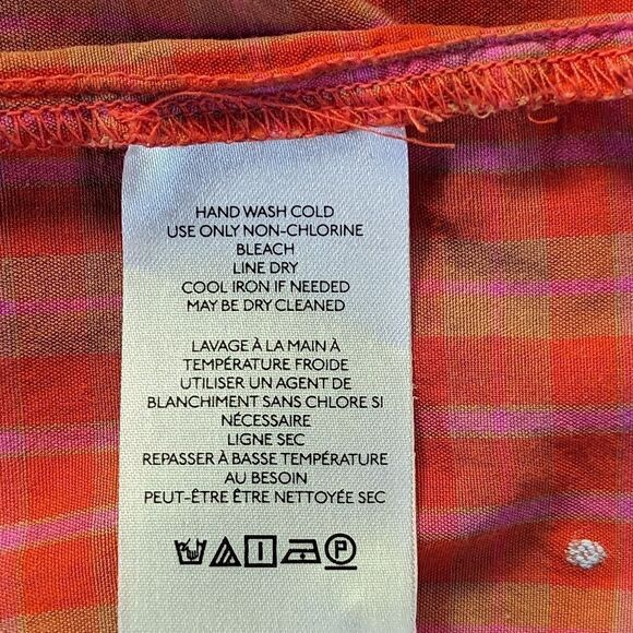 Maeve Red Plaid Buttondown sz 2 EUC - Picture 13 of 14